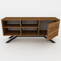 Hanah Home Soporte para TV Negro y Nogal